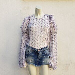 THOMAS WYLDE Bell Sleeve Blouse